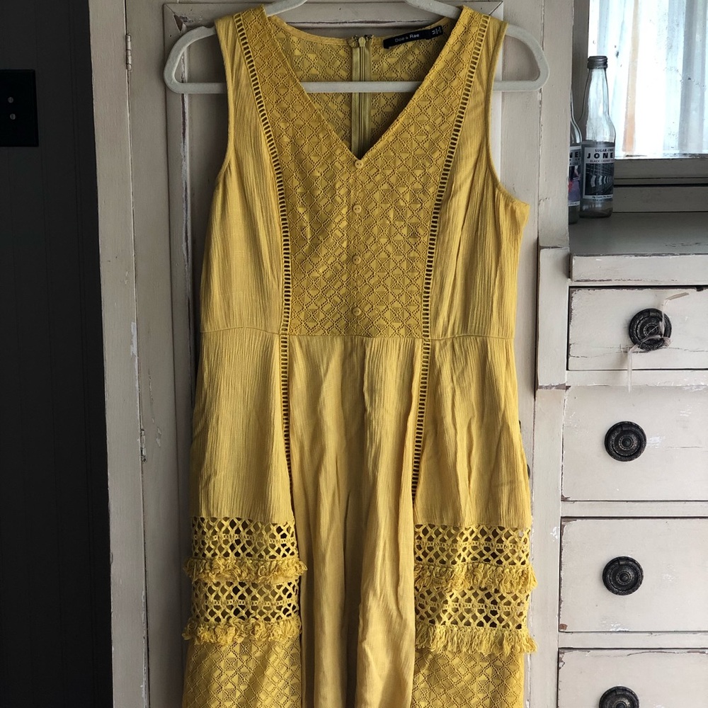 ModCloth Mustard Festival Dress - worn once!